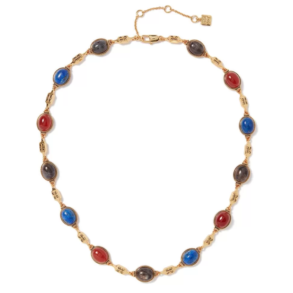 Jewelry Sets*The Met Store Ancient Gems Multistone Statement Necklace and Triple-Drop Lapis Earrings Set