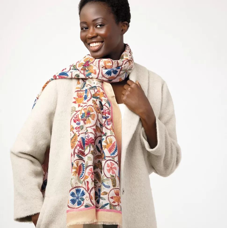 Scarves & Wraps*The Met Store British Flowering Vines Embroidered Oblong Scarf