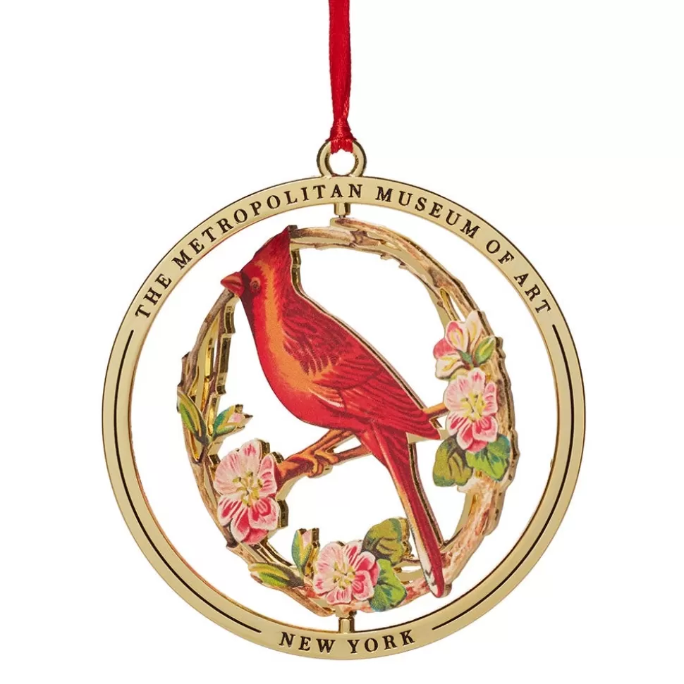 Ornaments*The Met Store Cardinal Grosbeak Spinning Ornament