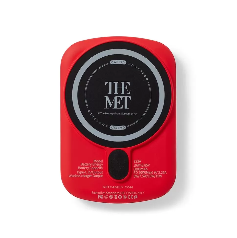 Office | Small Accessories*The Met Store Casely Met Logos Power Pod Wireless Charger