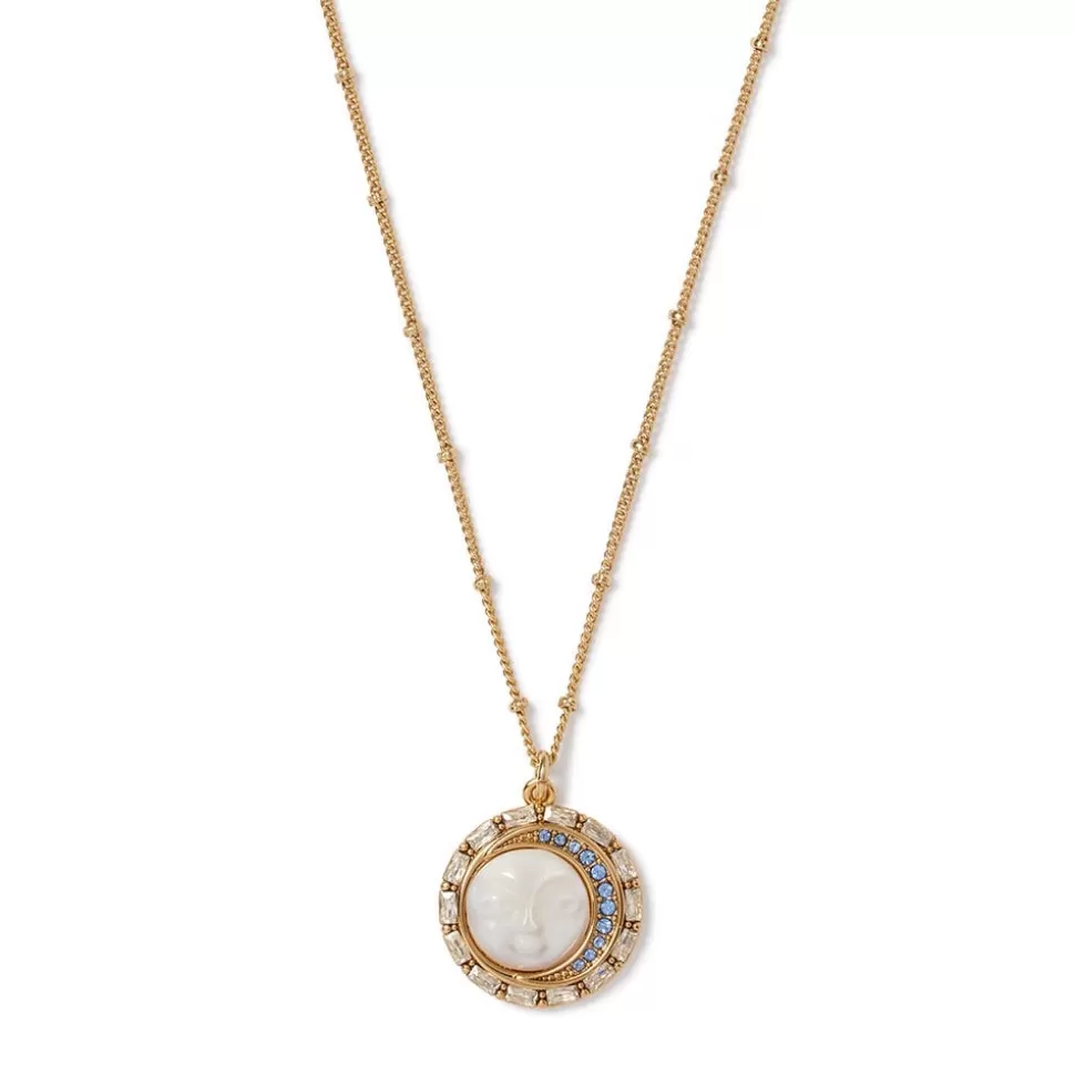 Necklaces*The Met Store Celestial Symbols Carved Mother-of-Pearl Pendant Necklace