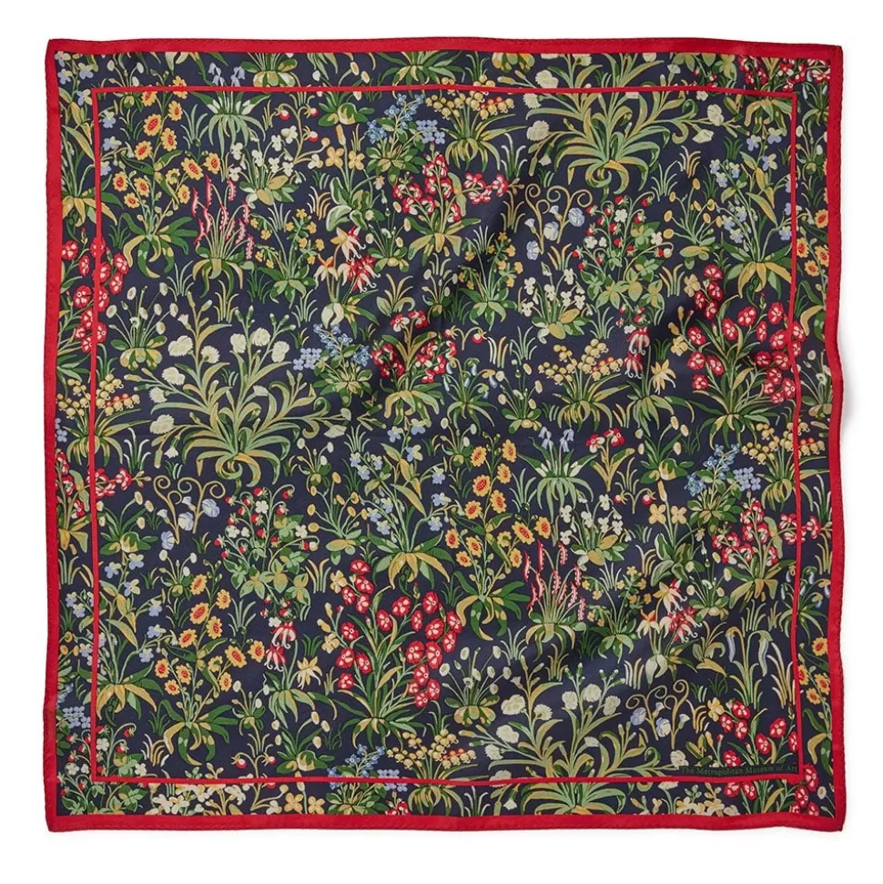 Scarves & Wraps*The Met Store Cloisters Millefleurs Neckerchief