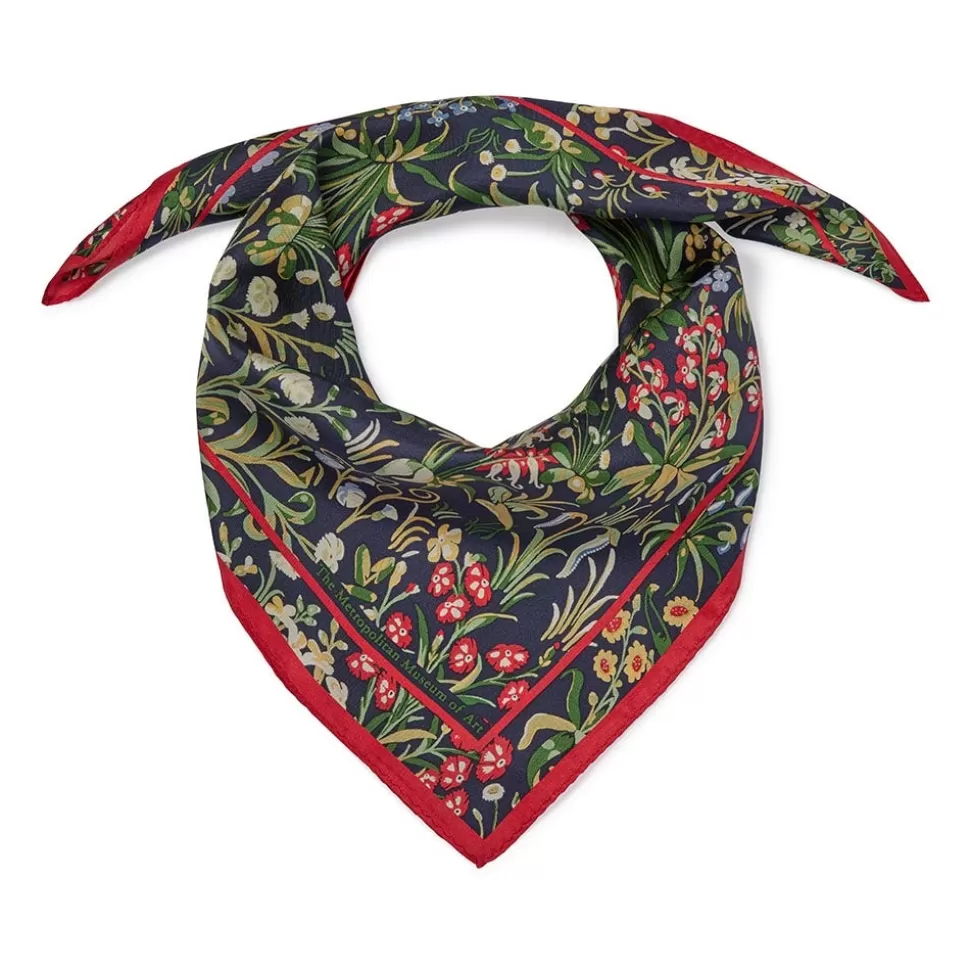 Scarves & Wraps*The Met Store Cloisters Millefleurs Neckerchief