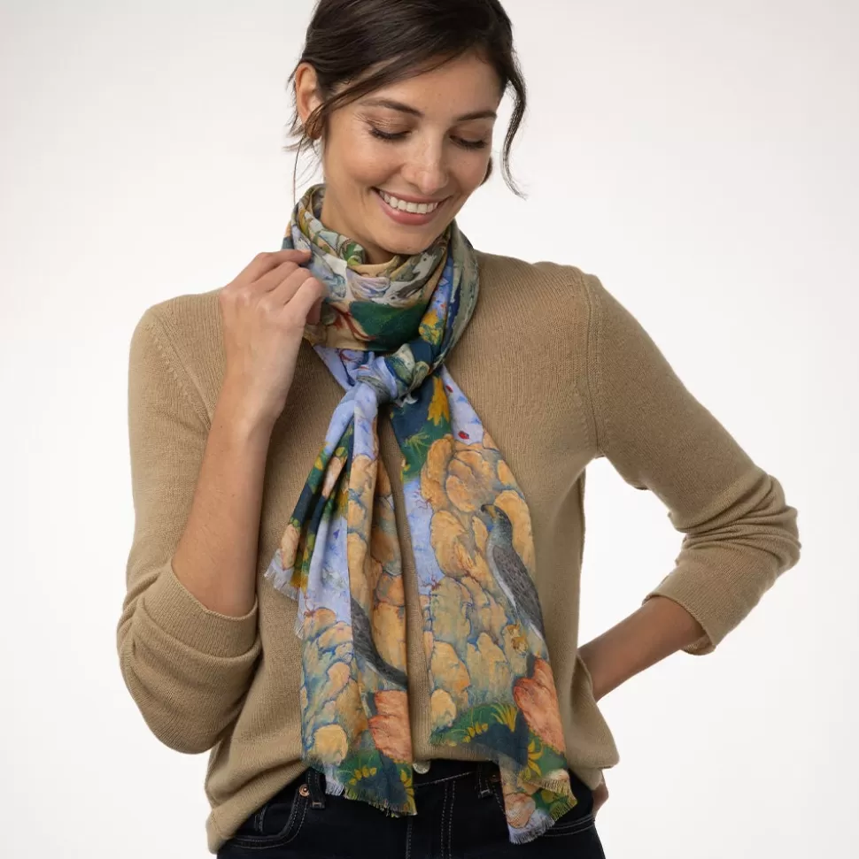 Scarves & Wraps*The Met Store Concourse of the Birds Oblong Scarf