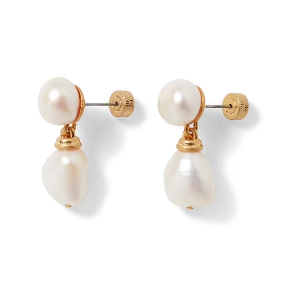Earrings*The Met Store Cypriot Twist Pearl Double-Drop Earrings