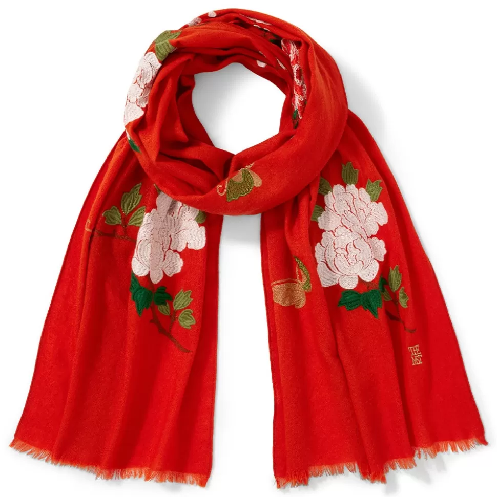Scarves & Wraps*The Met Store Edo Blossoms and Butterflies Embroidered Shawl