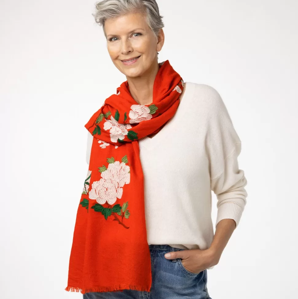 Scarves & Wraps*The Met Store Edo Blossoms and Butterflies Embroidered Shawl