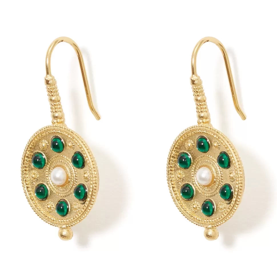 Earrings*The Met Store Embellished Disc Drop Earrings