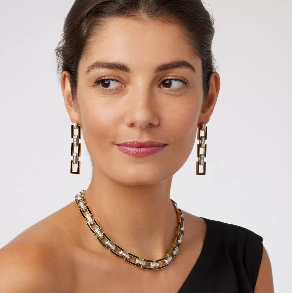 Jewelry Sets*The Met Store European Buckle Enamel Collar Necklace and Drop Earrings Set