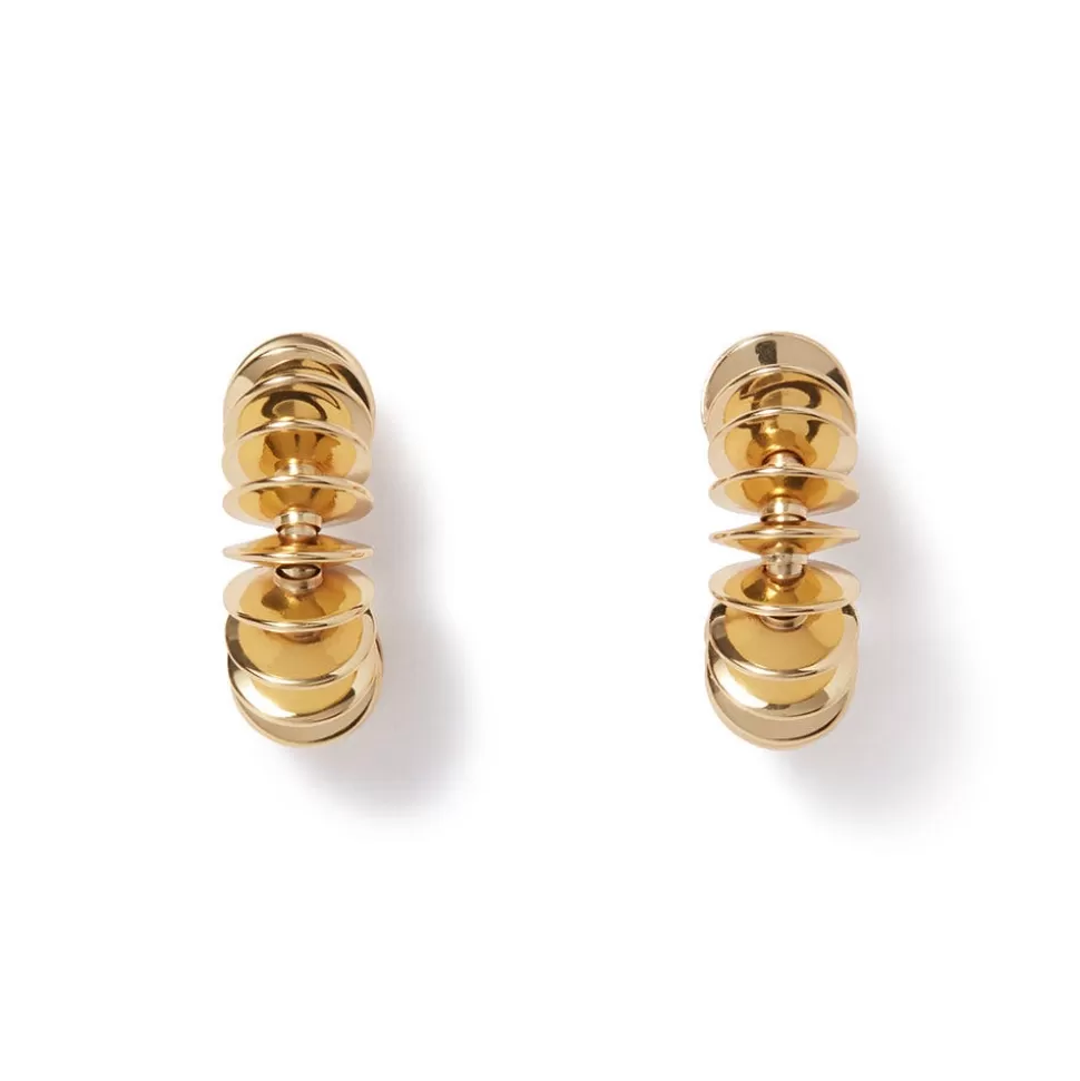 Earrings*The Met Store Golden Disc Huggie Earrings