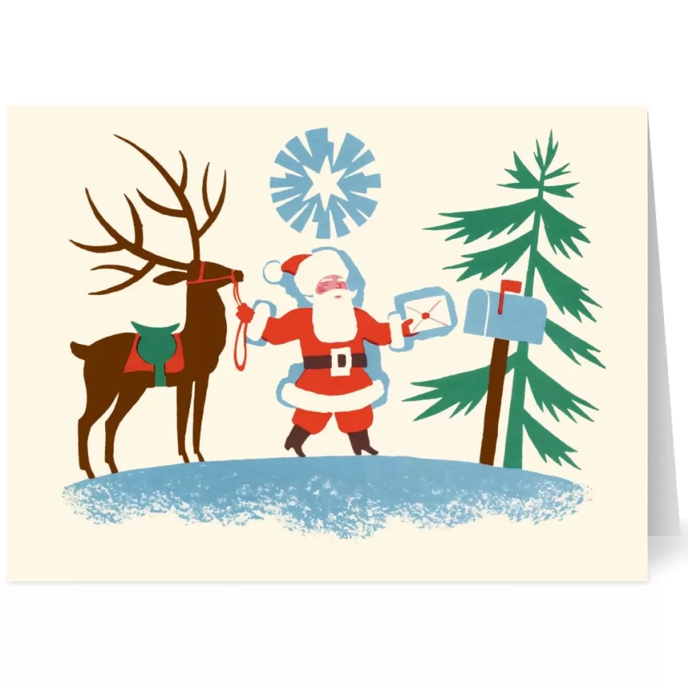 Holiday Cards*The Met Store Gordon: Santa at Mailbox Holiday Cards