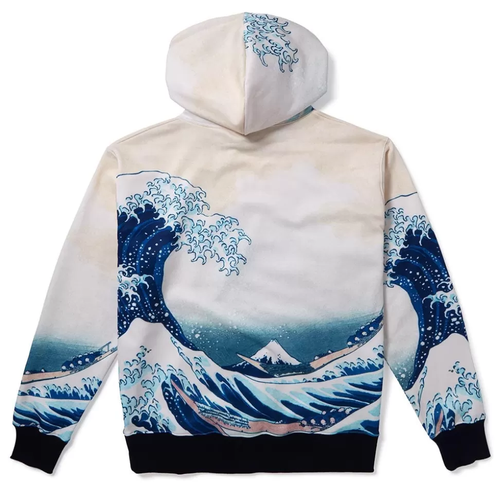 Clothing*The Met Store Hokusai Great Wave All-Over Print Unisex Hoodie