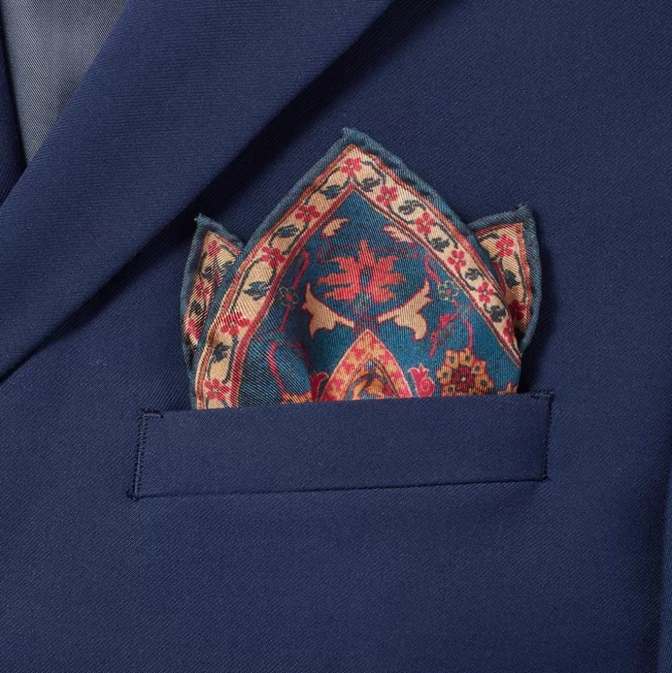 Small Accessories*The Met Store Iranian Vase Carpet Silk Pocket Square