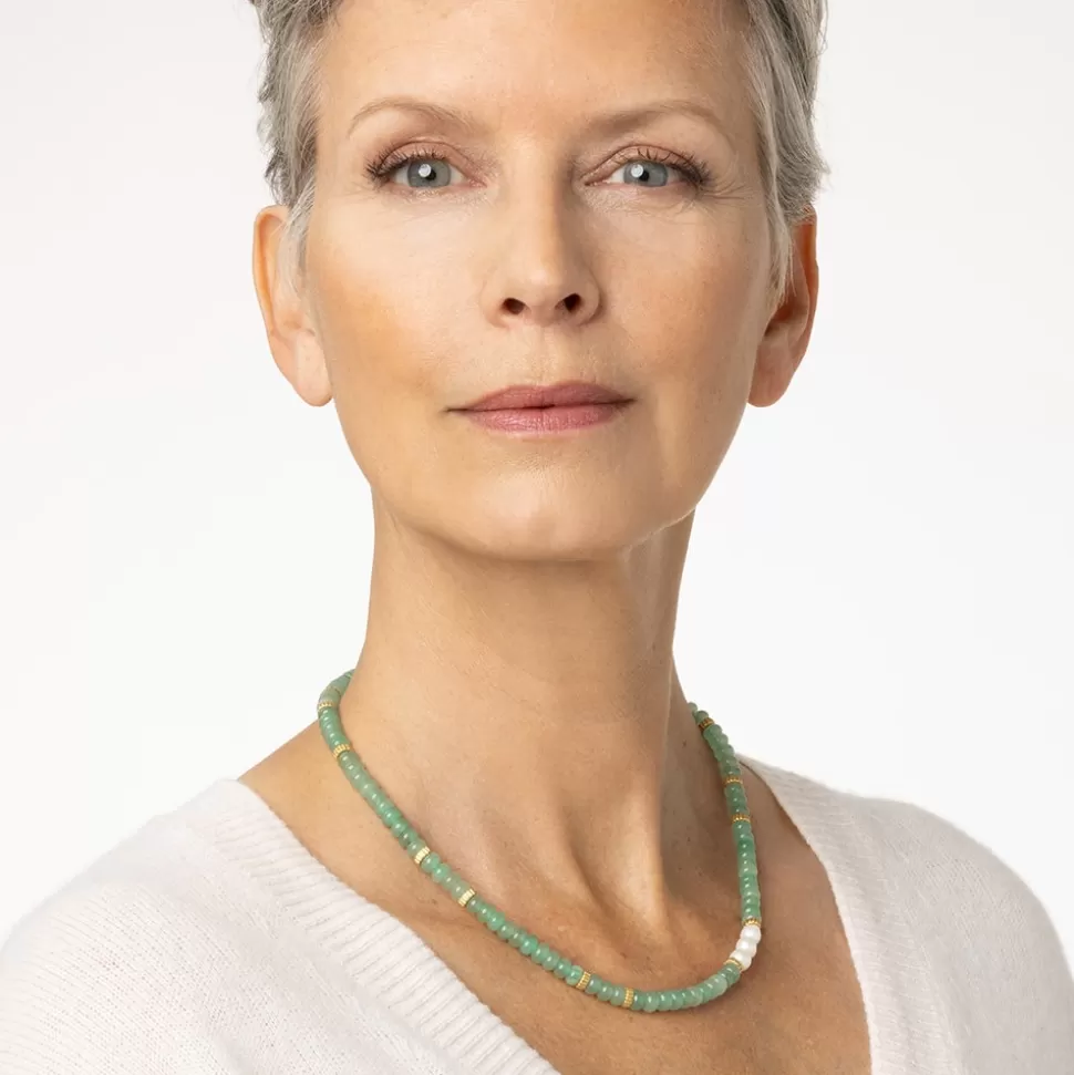 Necklaces*The Met Store Karavas Gems Aventurine Beaded Necklace
