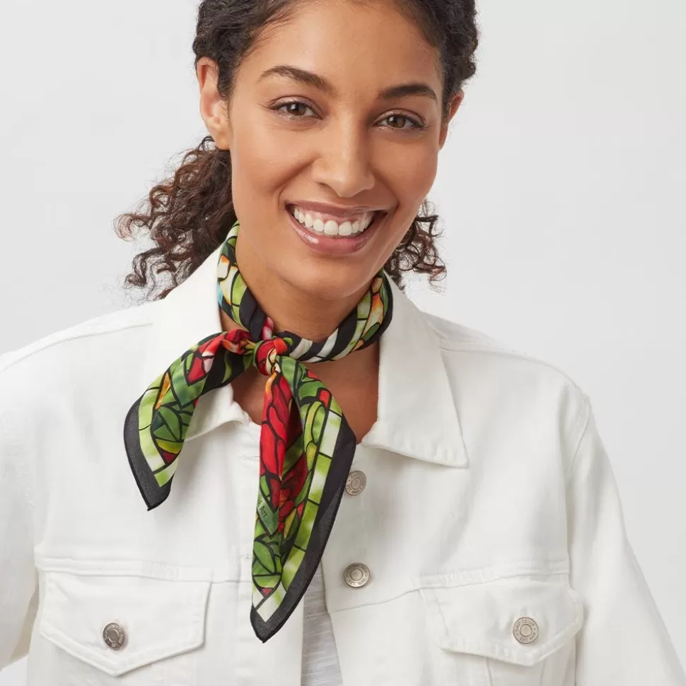 Scarves & Wraps*The Met Store Louis C. Tiffany Peonies Silk Neckerchief