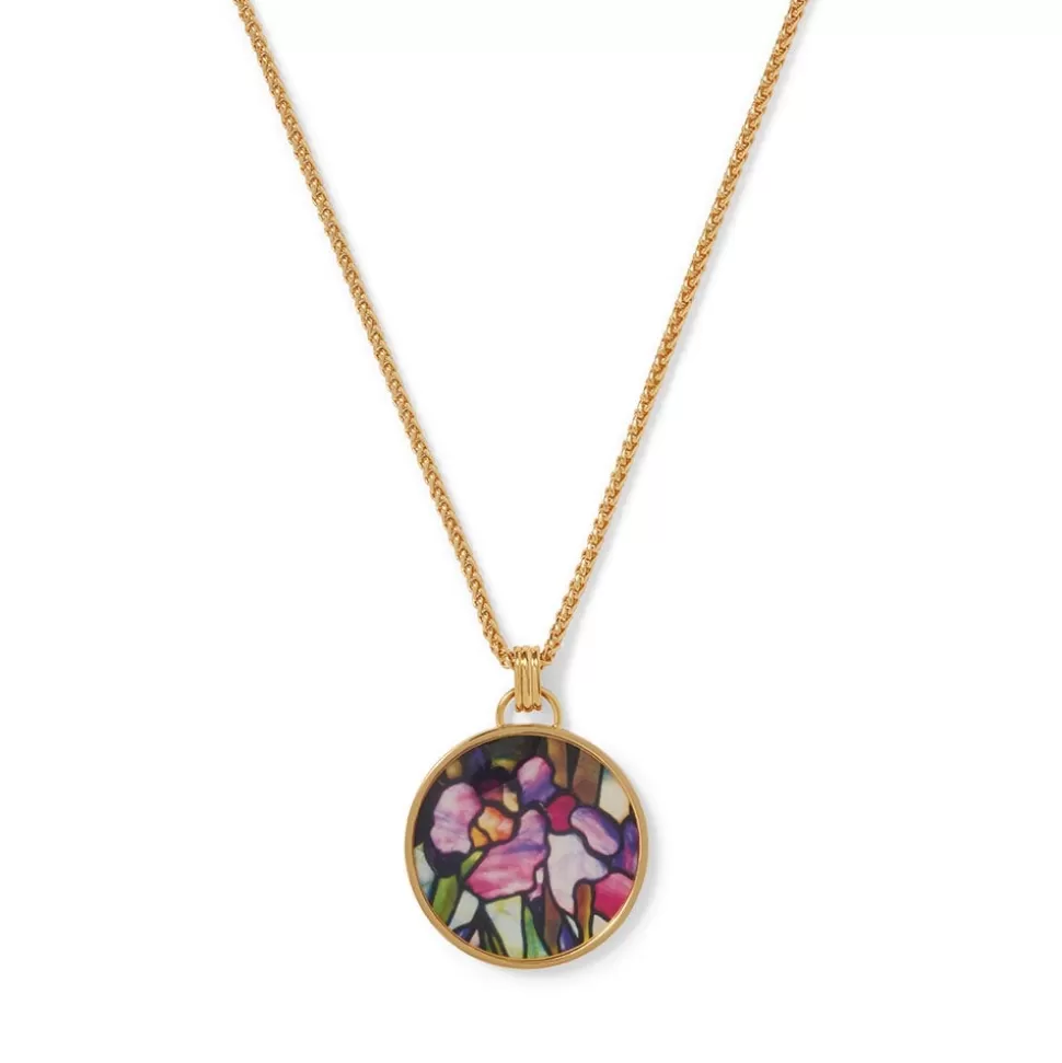 Necklaces*The Met Store Magnolias and Irises Enamel Pendant Necklace