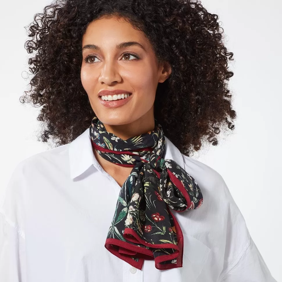 Scarves & Wraps*The Met Store Medieval Millefleurs Oblong Silk Scarf