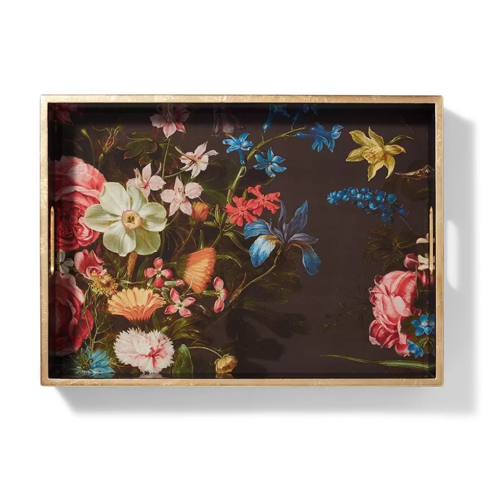 Tableware | Decorative Accents*The Met Store Peeters Bouquet of Flowers Lacquer Tray