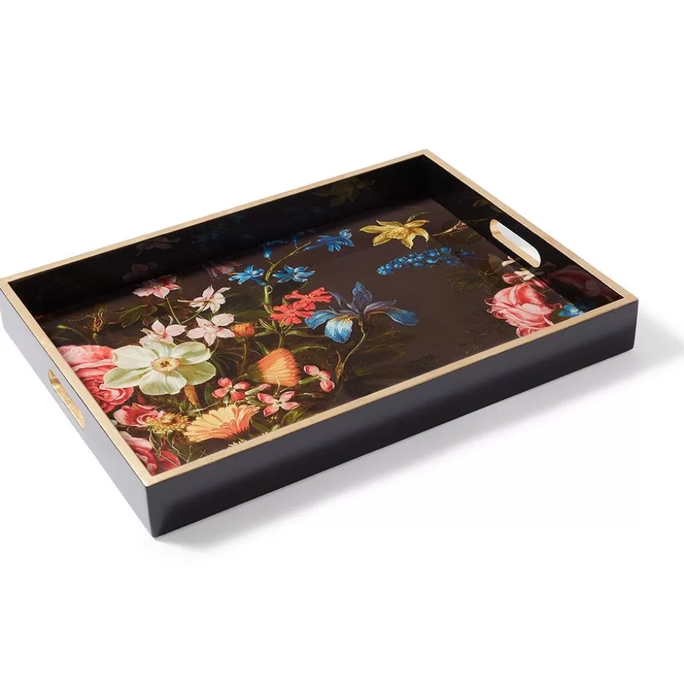 Tableware | Decorative Accents*The Met Store Peeters Bouquet of Flowers Lacquer Tray