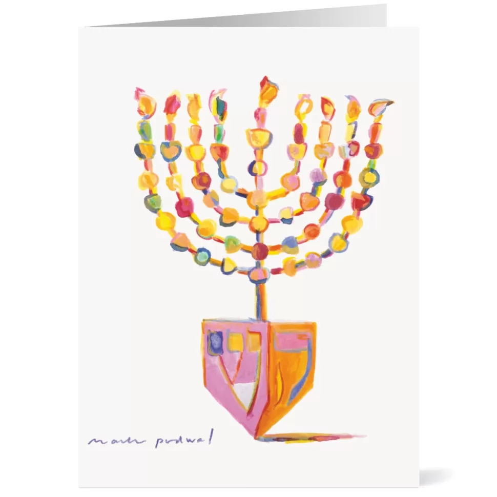Holiday Cards*The Met Store Podwal: Menorah Dreidel Holiday Cards
