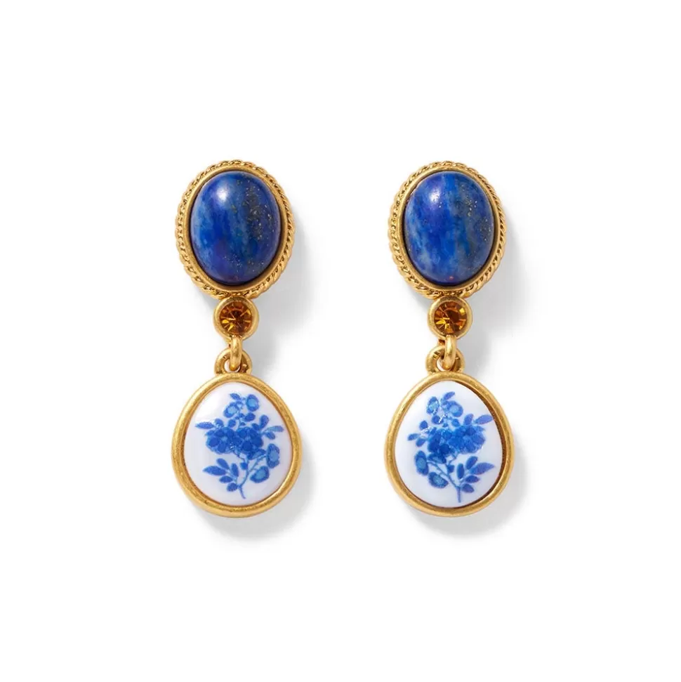 Earrings*The Met Store Qing Bottle Floral Drop Earrings