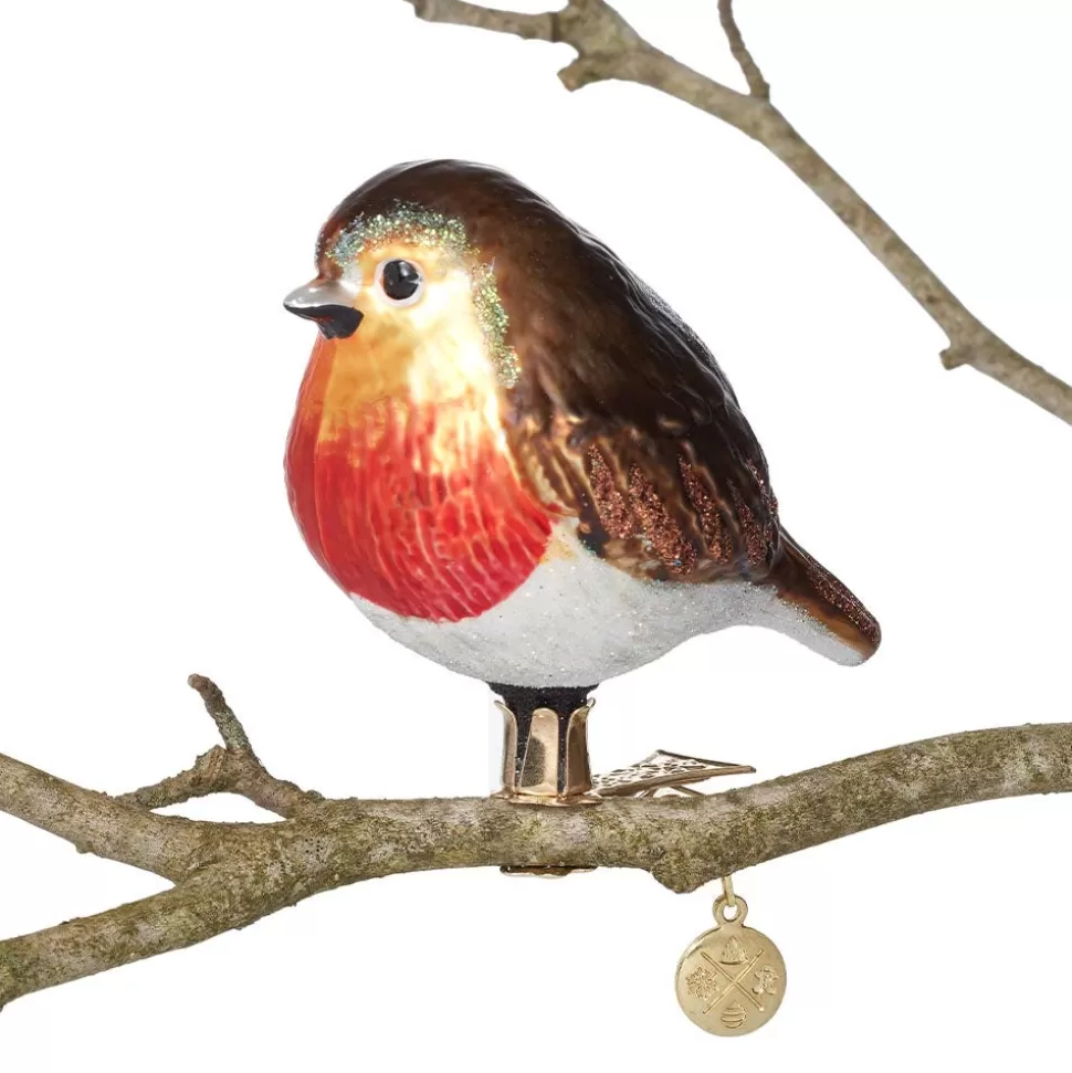 Ornaments*The Met Store Robin Glass Ornament