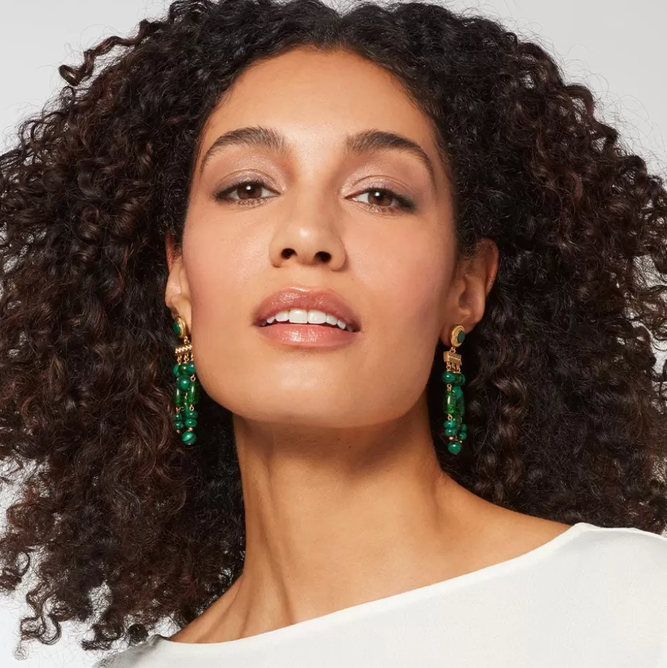Earrings*The Met Store Roman Malachite Chandelier Earrings