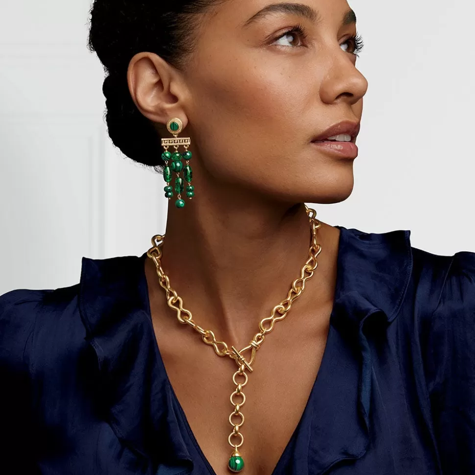Jewelry Sets*The Met Store Roman Malachite Statement Necklace and Chandelier Earrings Set