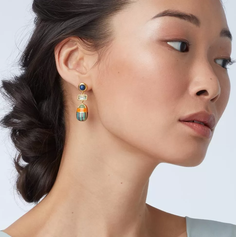 Earrings*The Met Store Royal Scarab Drop Earrings