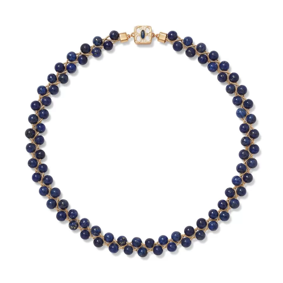 Necklaces*The Met Store Spanish Baldric Lapis Braided Necklace