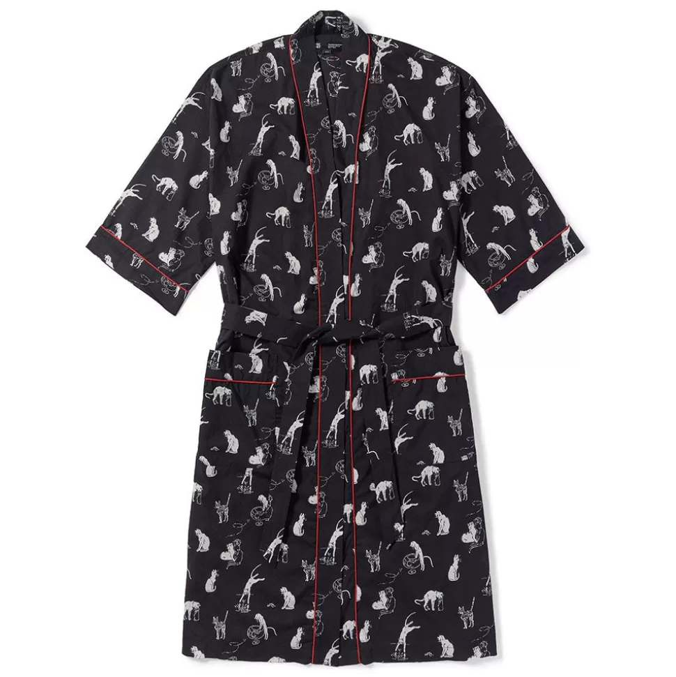 Clothing*The Met Store Steinlen Cats Unisex Cotton Robe