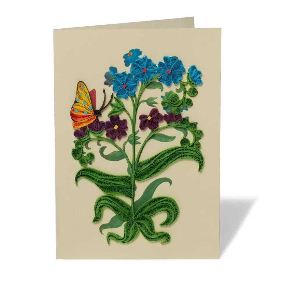 Notecards & Correspondence*The Met Store The Met Cloisters Garden Forget-Me-Not Quilled Card