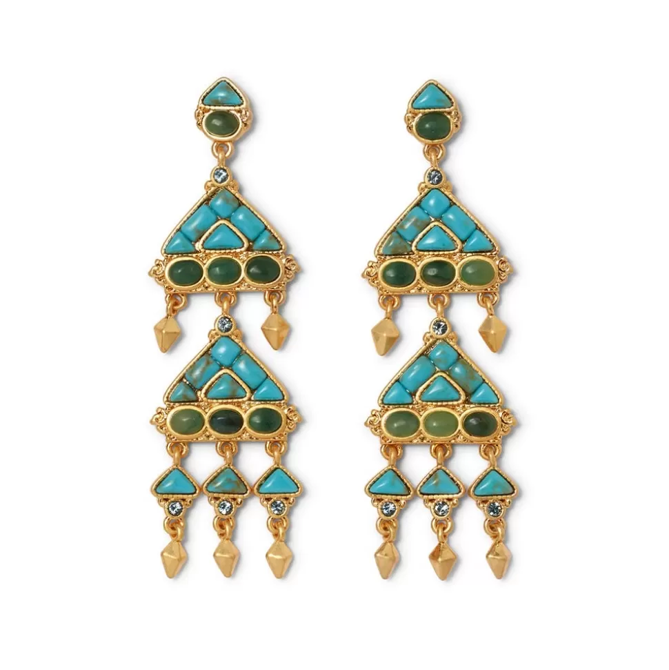 Earrings*The Met Store Tibetan Mandala Fringe Drop Earrings