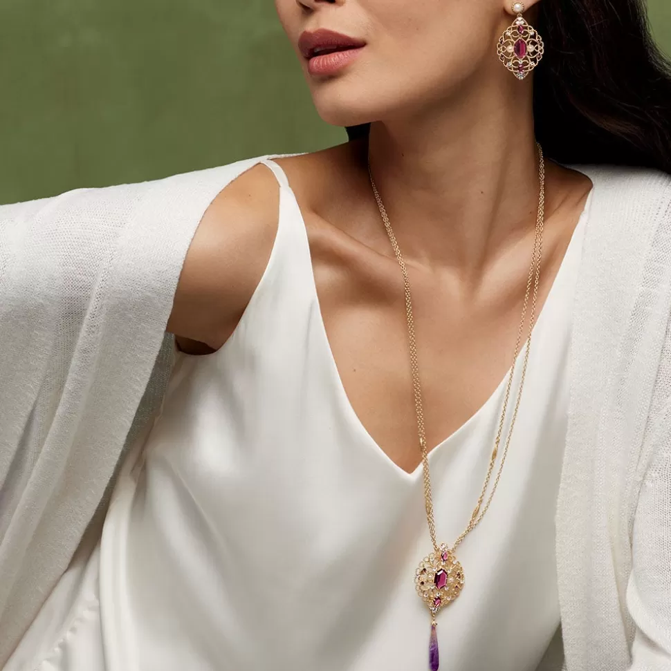 Necklaces*The Met Store Turkish Amethyst Long Pendant Necklace