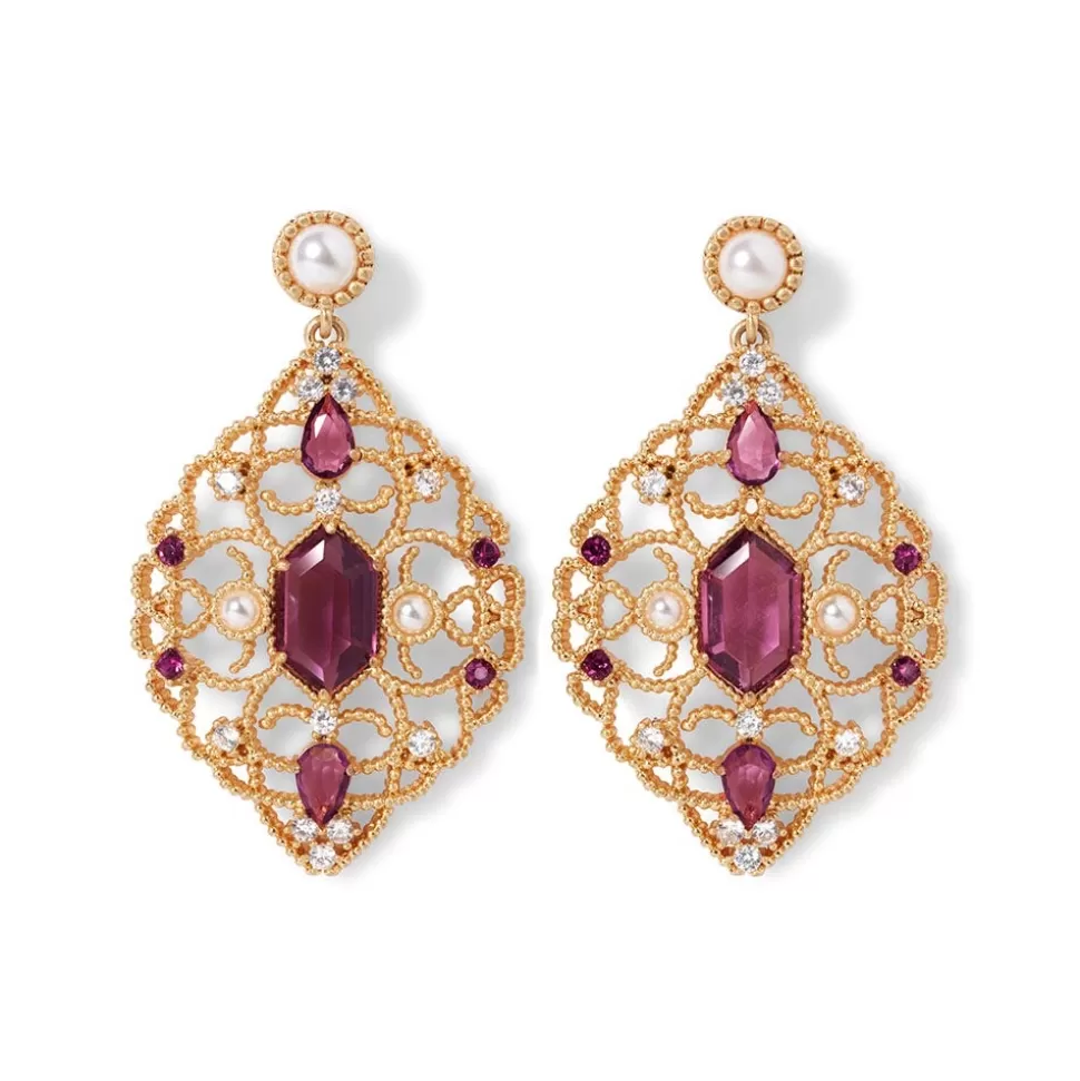 Earrings*The Met Store Turkish Amethyst Statement Earrings