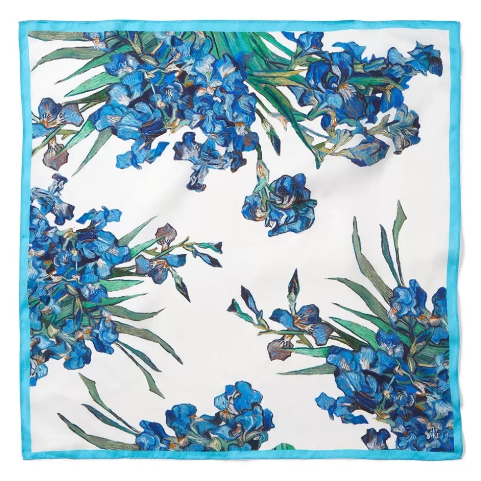 Scarves & Wraps*The Met Store Van Gogh Iris Motif Silk Neckerchief