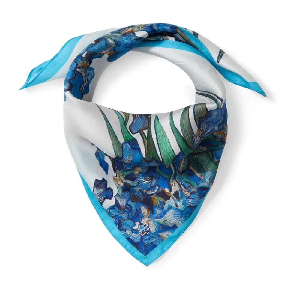 Scarves & Wraps*The Met Store Van Gogh Iris Motif Silk Neckerchief