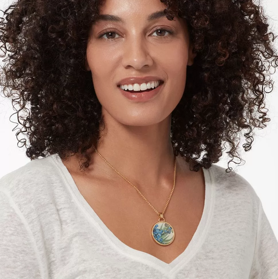 Necklaces*The Met Store Van Gogh Irises Enamel Pendant Necklace