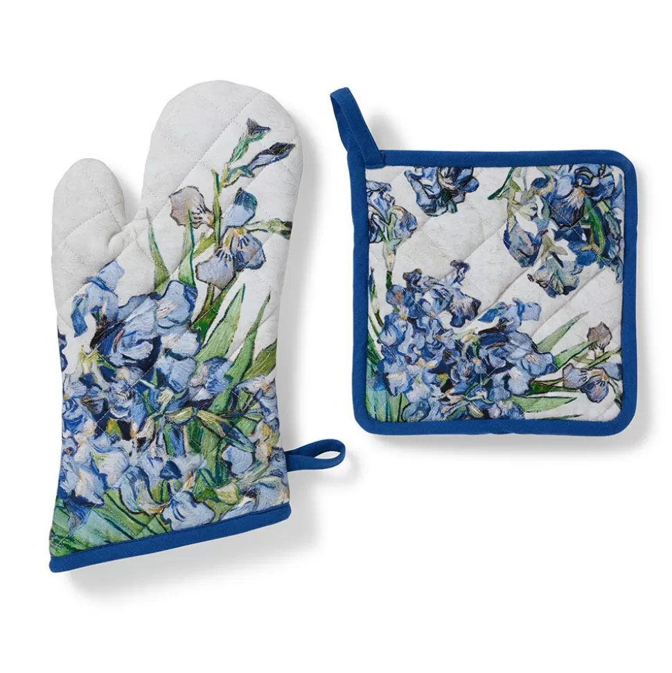 Tableware*The Met Store Van Gogh Irises Pot Holder and Oven Mitt Set