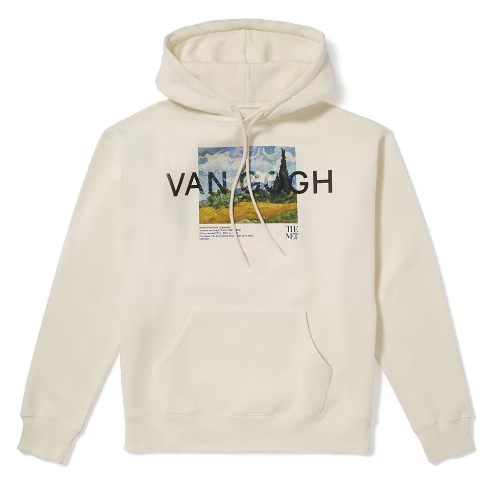 Clothing*The Met Store Van Gogh Wheat Field with Cypresses Hoodie