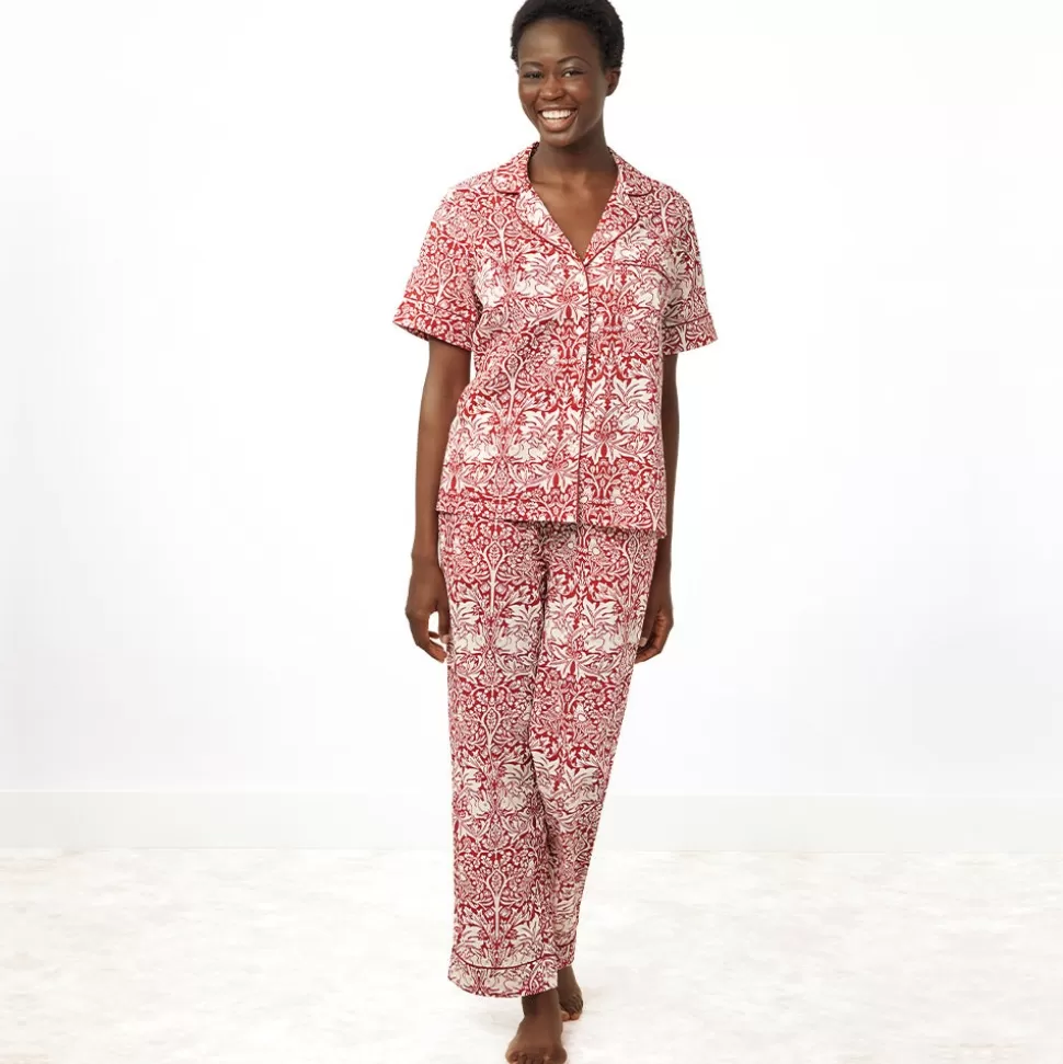 Clothing*The Met Store William Morris Brother Rabbit Women's Cotton Pajamas