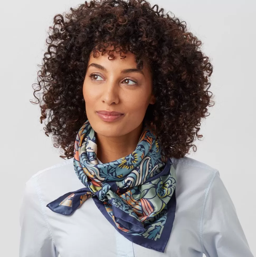 Scarves & Wraps*The Met Store William Morris Peacock and Dragon Square Silk Scarf
