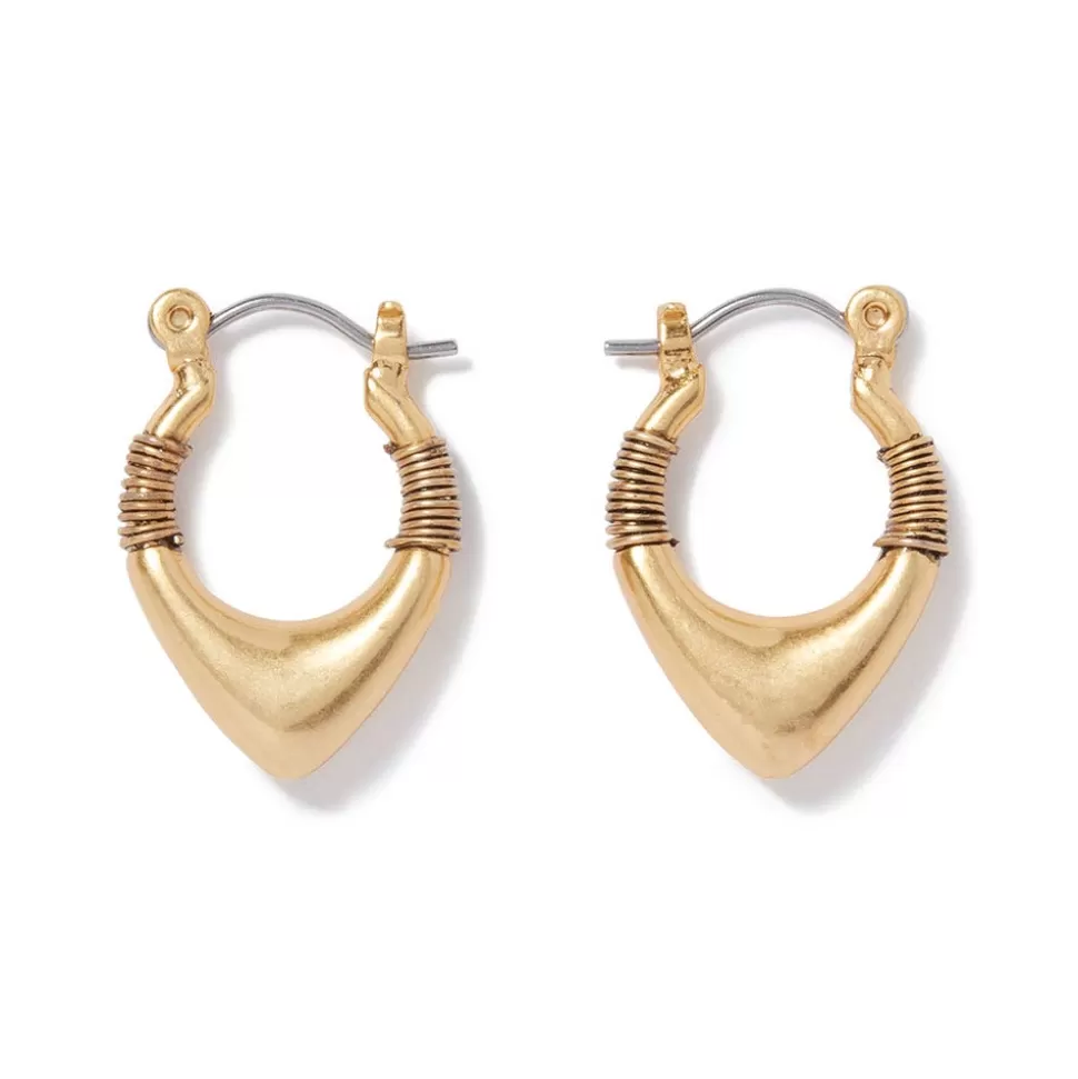 Earrings*The Met Store Wrapped Chevron Huggie Earrings
